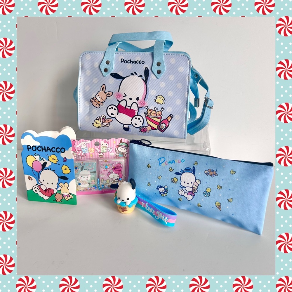 💙(POCH311) Pochacco Adorable 5-Piece Purse Bundle!